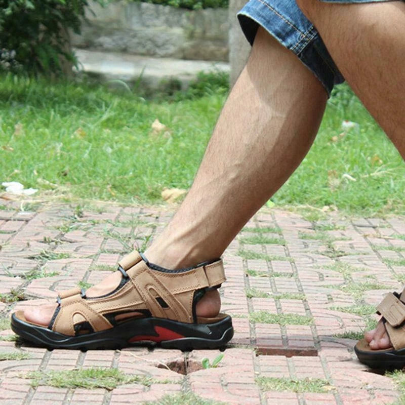 Comfort Men Outdoor Casual Walking Beach Shoes Summer Flat Sandals Slippers