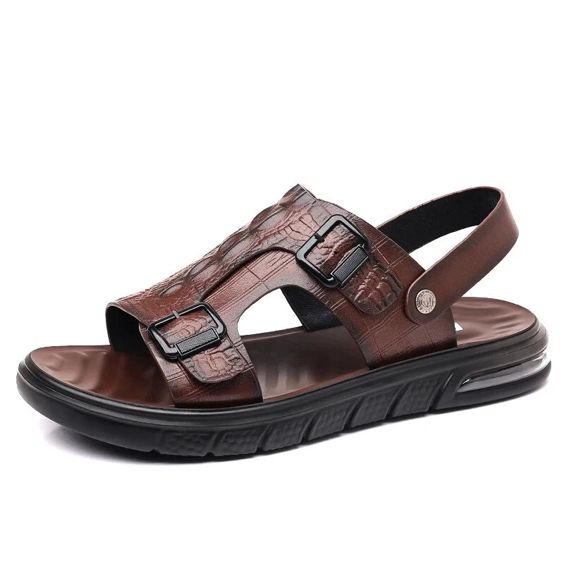 Men's Casual Beach Shoes Summer Sandals Slippers Slip On Flats Slides Footwear
