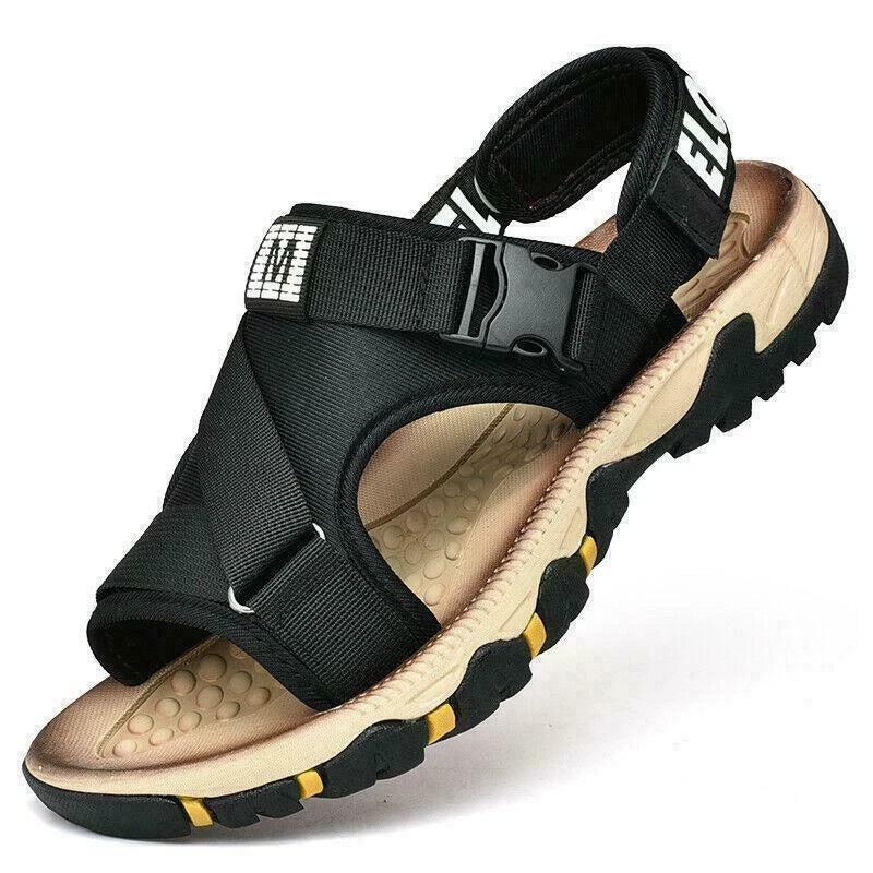 Men's Summer Beach Slippers Casual Outdoor Shoes Open Toe Sandals Oversize Beach