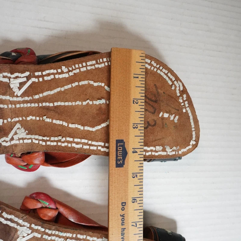 Kuwaiti Arabian Gulf handmade leather Men's 9.5/10 flat sandals slipper