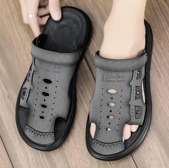 Men's Summer Beach Slippers Casual Shoes Flats Roman Gladiator Sandal 38-44 New