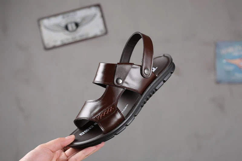 Mens Open Toe Sandals Slingback Slippers Summer Flat Beach Casual Fashion Shoes