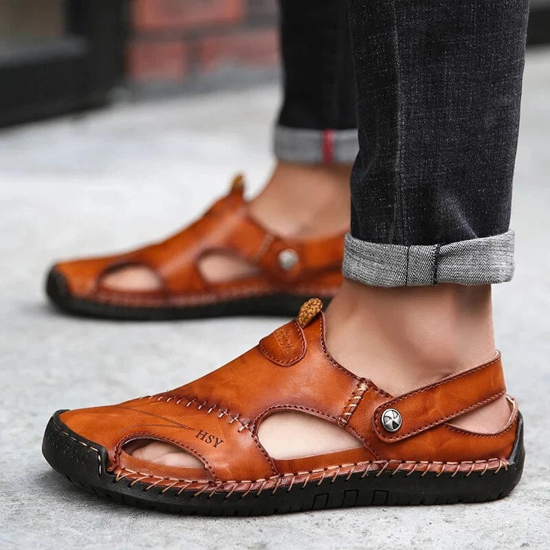 Mens Sport Closed Toe Sandals Summer Shoes Beach Fisherman Flat Slippers