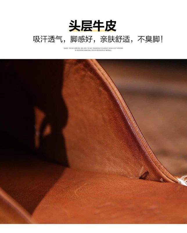 Retro Mens Handmade Real Leather Open Toe Sandal Slippers Shoes Beach Holiday sz
