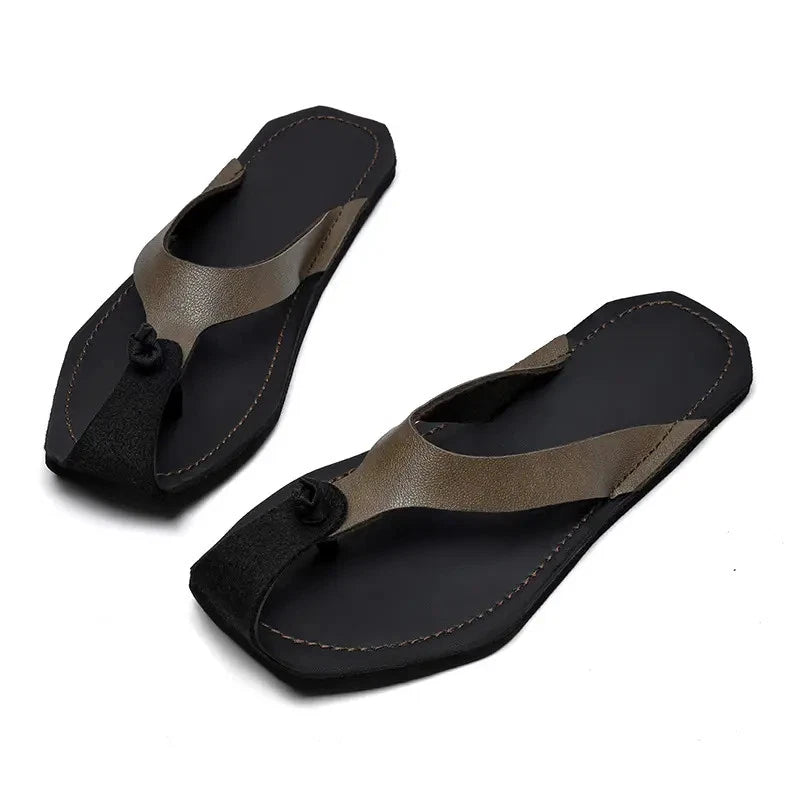 Men's Flip Flops Sandals Beach Slippers Falt Shoes Summer Oversize Fashion Chic