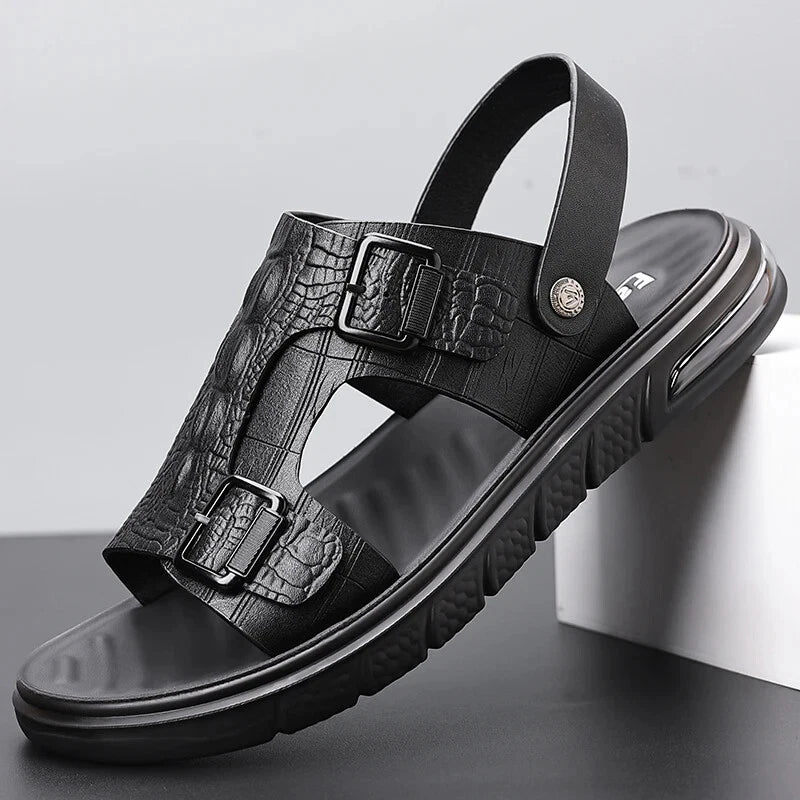 Men's Casual Beach Shoes Summer Sandals Slippers Slip On Flats Slides Footwear