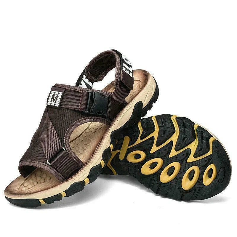 Men's Summer Beach Slippers Casual Outdoor Shoes Open Toe Sandals Oversize Beach