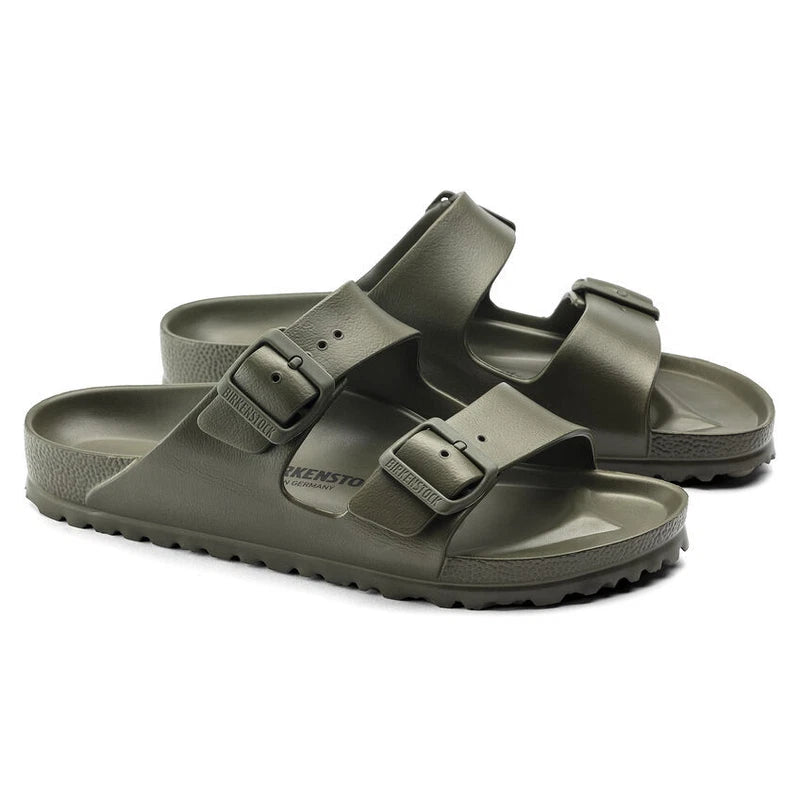 BIRKENSTOCK ARIZONA EVA MEN BEACH SLIPPERS KHAKI NORMAL FIT