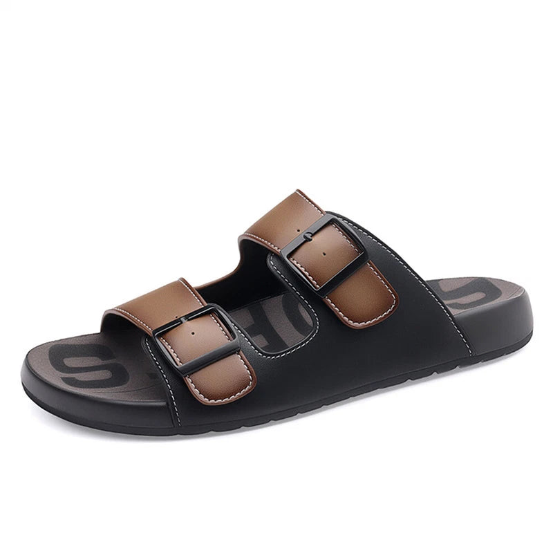 Men Leather Sandals Classic Men Shoes Slippers Soft Sandals