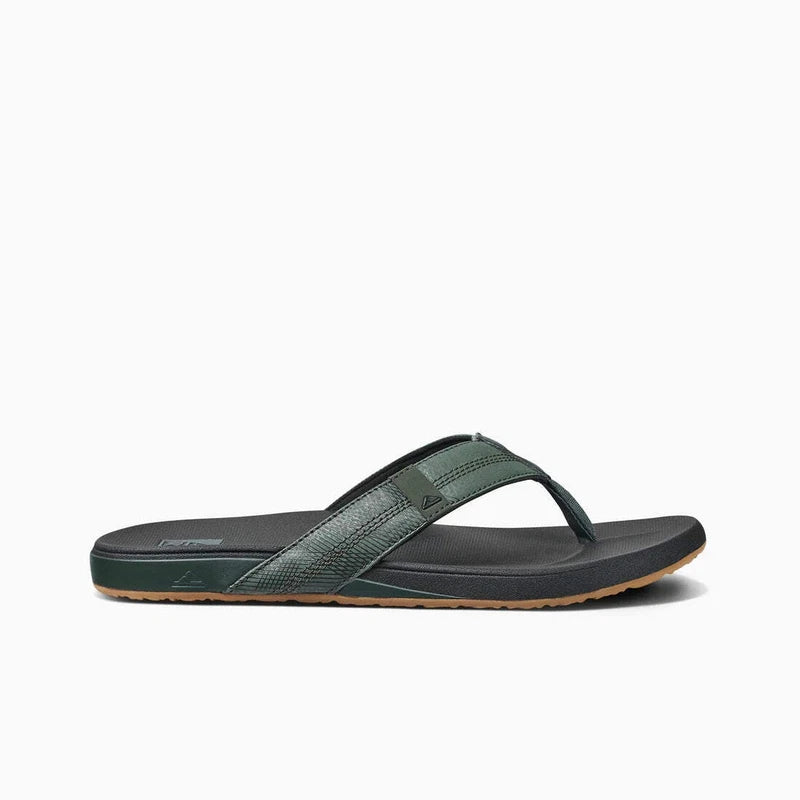 Reef Men’s Cushion Phantom Flip-Flop – Geo Olive, Comfortable, Waterproof & Non-