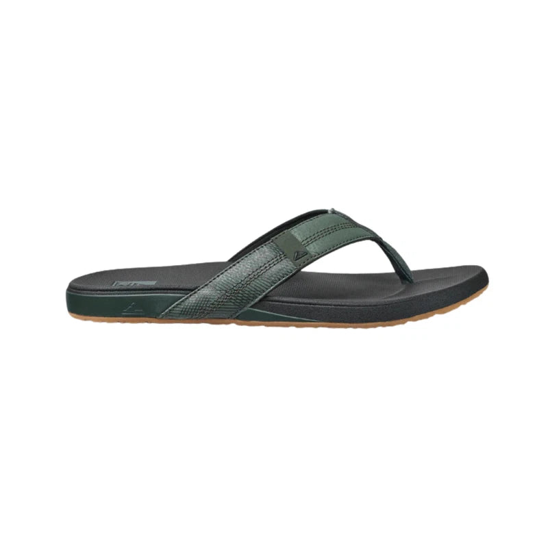 Reef Men’s Cushion Phantom Flip-Flop – Geo Olive, Comfortable, Waterproof & Non-