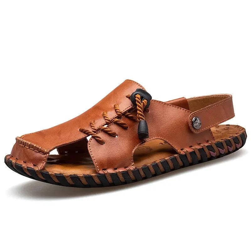 38-47 Mens Closed Round Toe Slingback Sandals Slippers Beach Holiday Summer Flat