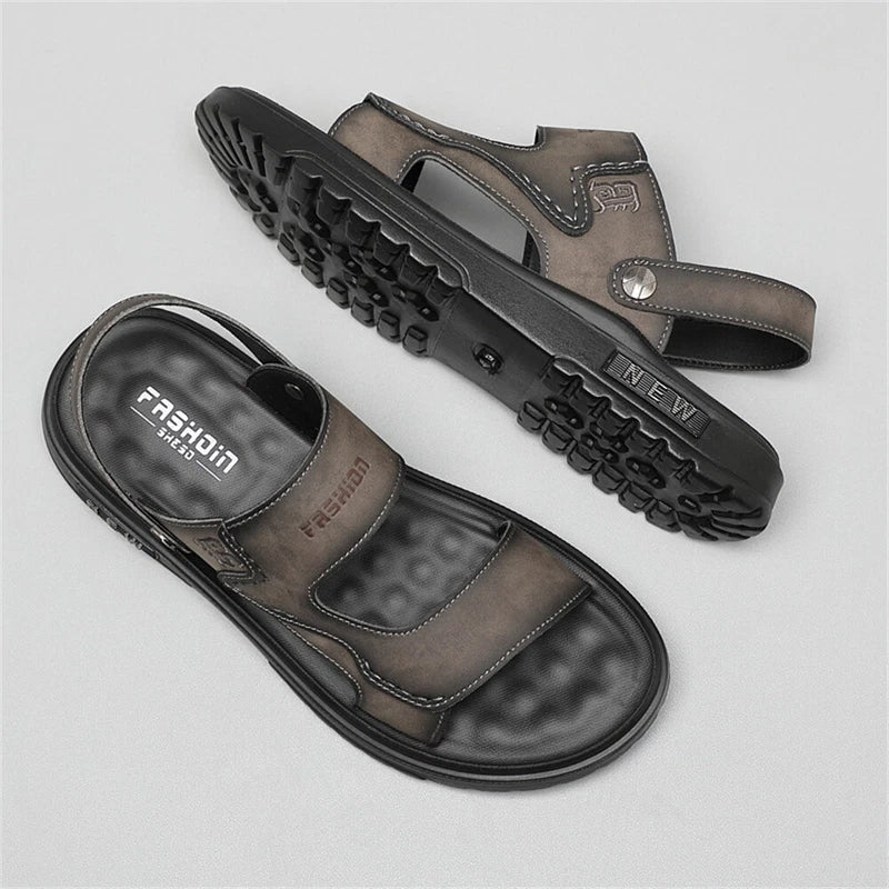 Mens Sandals Indoor Outdoor Beach shoes Slip On Two uses Athletic Slipper