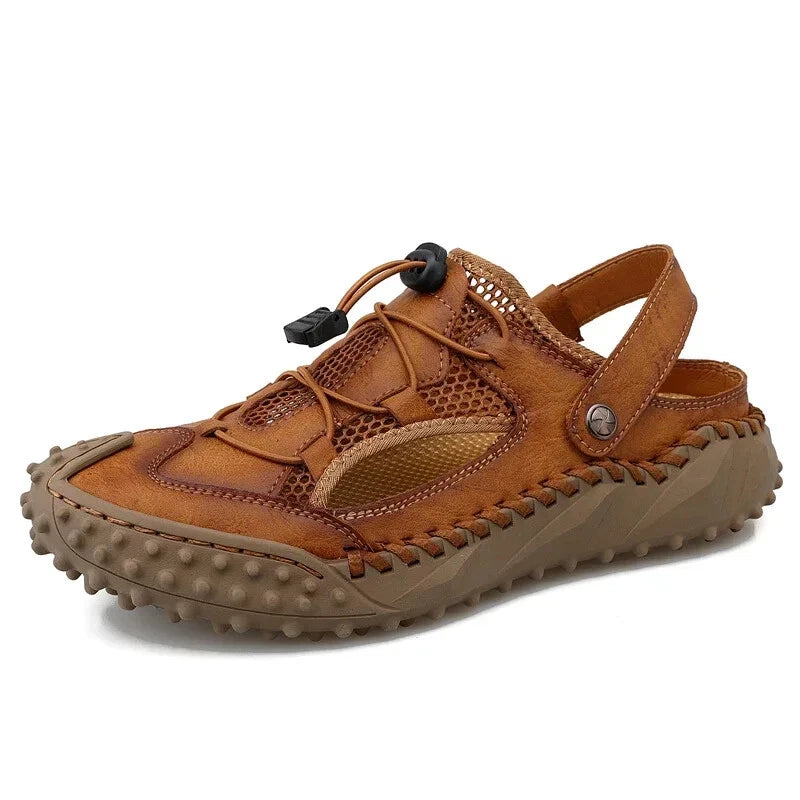 Men's Summer Sandals Comfortable Flats Slip On Slippers Beach Casual Shoes