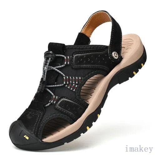 Men Lace-up Sandals Slippers Beach Outdoor Sports Closed Toe Casual sandal Shoes
