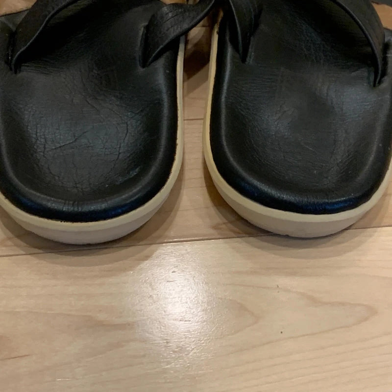 Island Slipper x  Kaws Men’s 11 OF Hand Made Leather Sandals Flip Flops Thongs