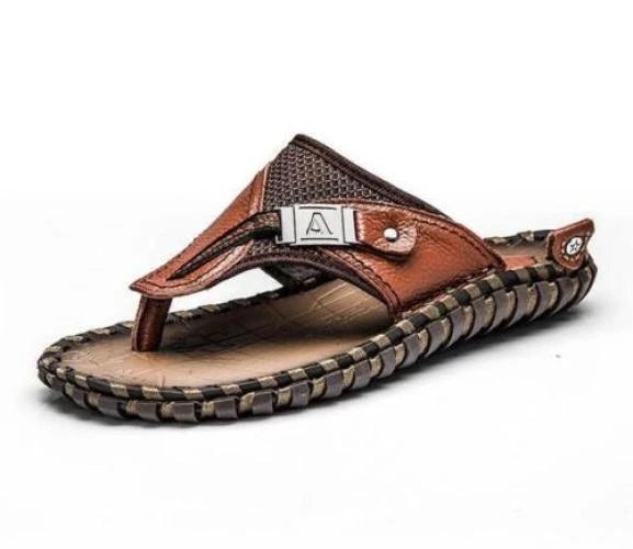 Men's Leisure Flat Summer Flip Flops Slippers Beach Sandals Shoes Oversize Sport