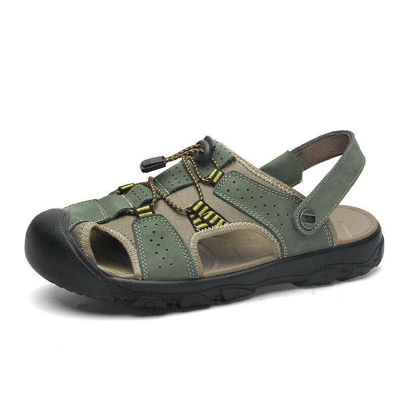 Mens Sandals Summer Sports Fishman Closed Toe Water Shoes Beach Slippers Outdoor