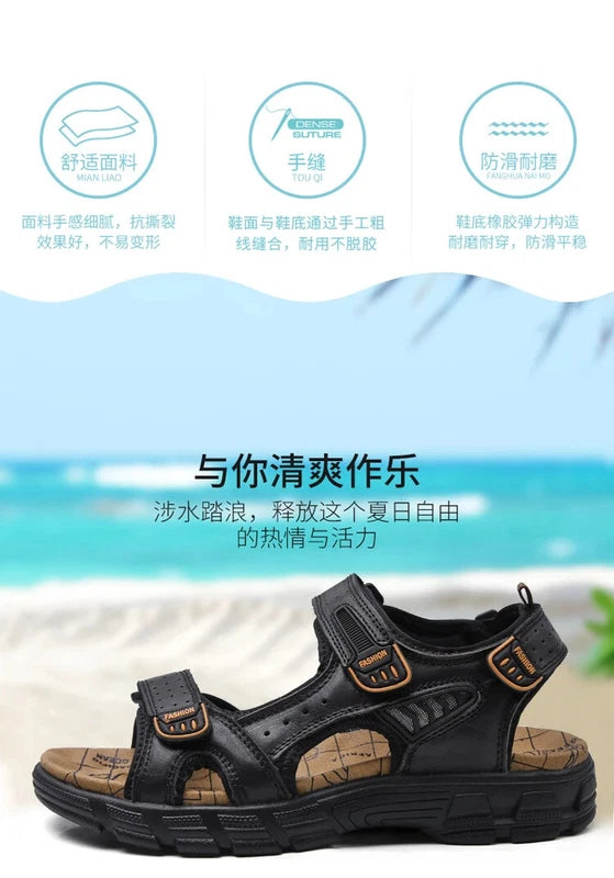 2024 Men's Sandals Outdoor Hiking Trekking Shoes Men Beach Slippers Sneakers