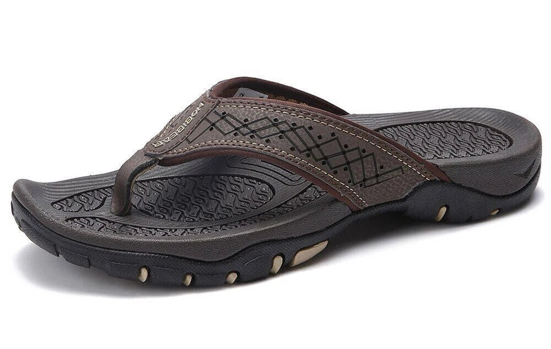 Summer Men Flip Flops Slippers Outdoor Flats Slides Beach Shoes Size 40-50