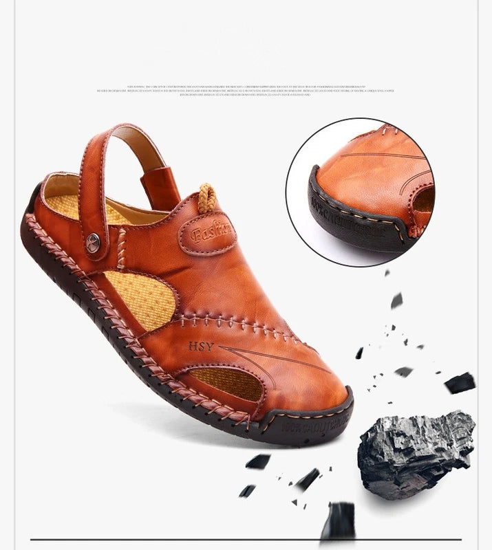 Mens Sport Closed Toe Sandals Summer Shoes Beach Fisherman Flat Slippers