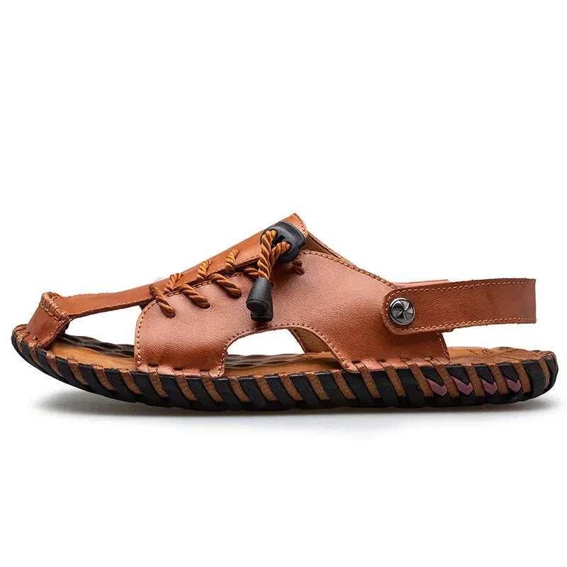 38-47 Mens Closed Round Toe Slingback Sandals Slippers Beach Holiday Summer Flat