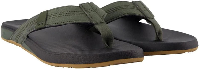 Reef Men’s Cushion Phantom Flip-Flop – Geo Olive, Comfortable, Waterproof & Non-