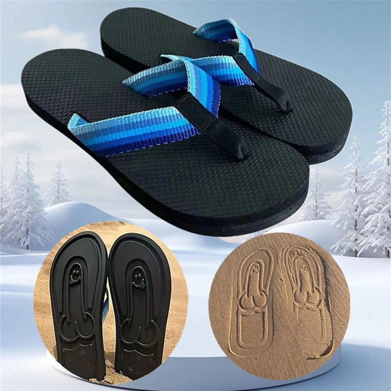 Quick- Dry Flip Flops Parody Slippers Beach Flip Flops Summer Comfort Non Slip