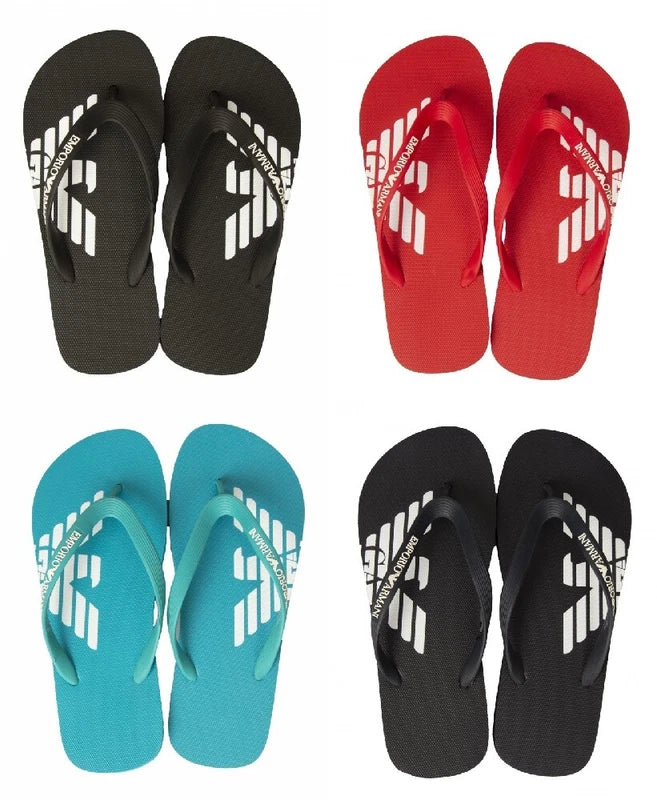 Flip flops man EMPORIO ARMANI beach or pool slippers article XVQS06 XN746 SHOES