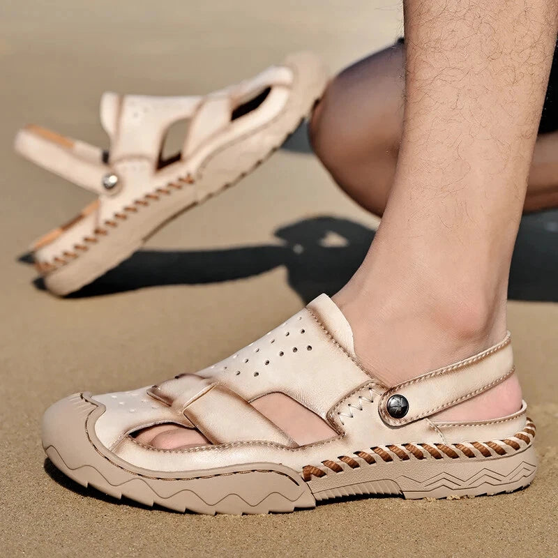 Summer Men's Breathable Mesh Sandals Casual Lightweight Shoes Beach Slippers
