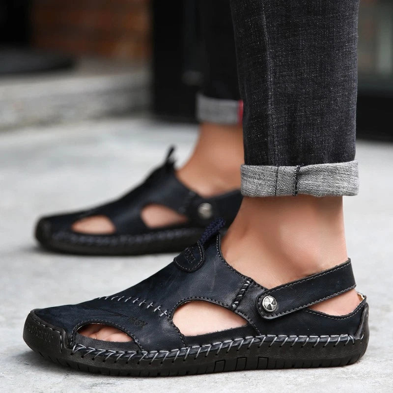 Mens Sport Closed Toe Sandals Summer Shoes Beach Fisherman Flat Slippers