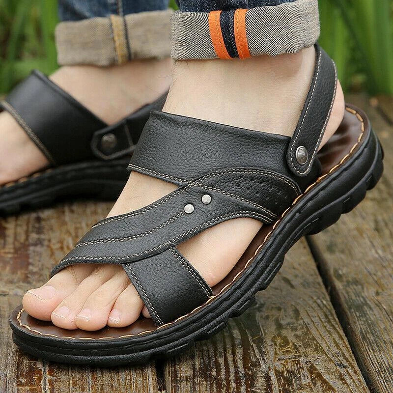 Mens Slingbacks Sandals Open Toe Slippers Straps Sports casual Shoes