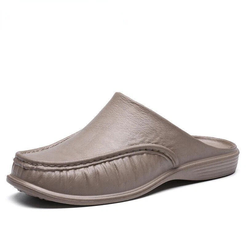 Men's Slippers Slip on Flats Beach close toe Sandals Shoes casual