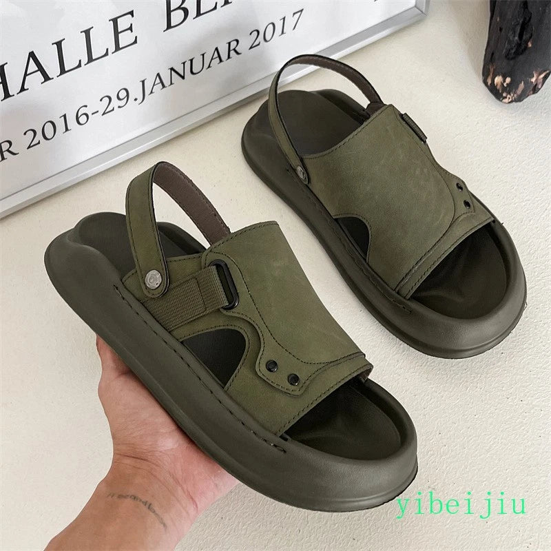 Men's Summer Beach Holiday Platform Sport Sandals Casual Mules Slides Slippers