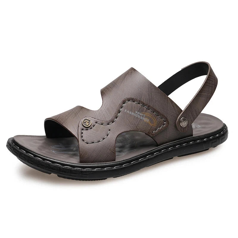Classic Men Sandals Outdoor Handmade Slippers Lightweight Non Slip Beach Shoes