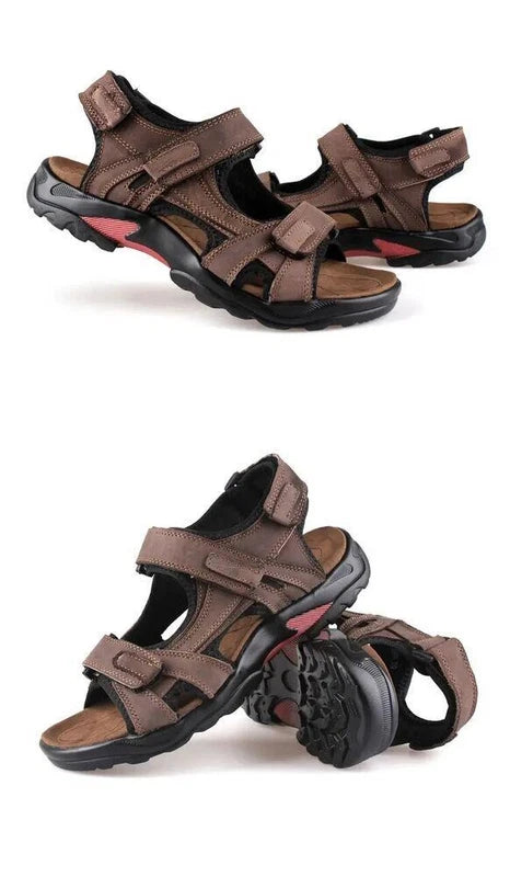 Casual Mens Beach Slippers Leather Sandals Water Shoes Fisherman Open Toe