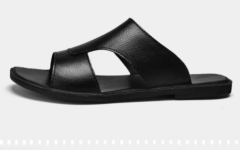 38-47 Plus Size Men's Open Toe Slippers Sandals Beach Holiday Flats Shoes Summer