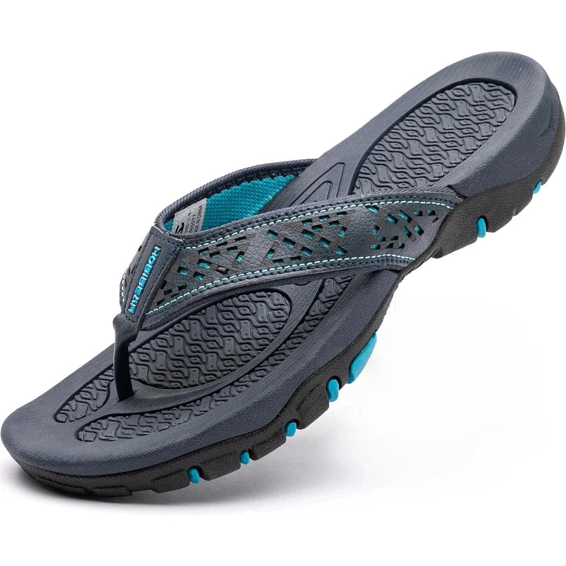 Summer Men Flip Flops Outdoor Slippers Flats Beach Casual Shoes Size 40-50