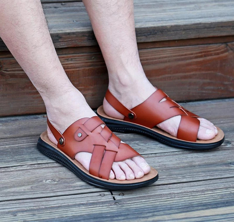 Men's Summer Outdoor Beach Sandals Shoes Slippers Casual Flats Comfort Fashion