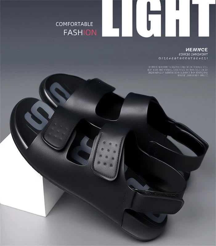 Men Leather Sandals Classic Men Shoes Slippers Soft Sandals