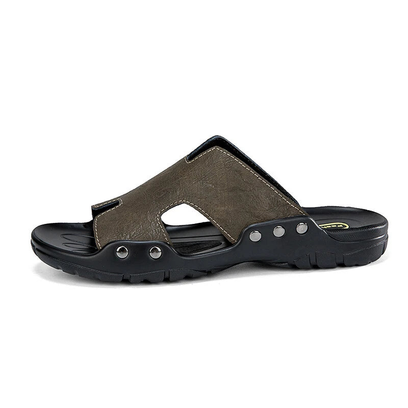 Plus Size Sandals Slippers Men's Open Toe Flats Flips Flops Beach Outdoor New