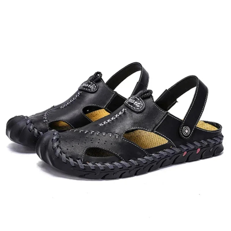 Men Comfortable Slippers Summer Sandals Slip On Flats Slides Beach Casual Shoes