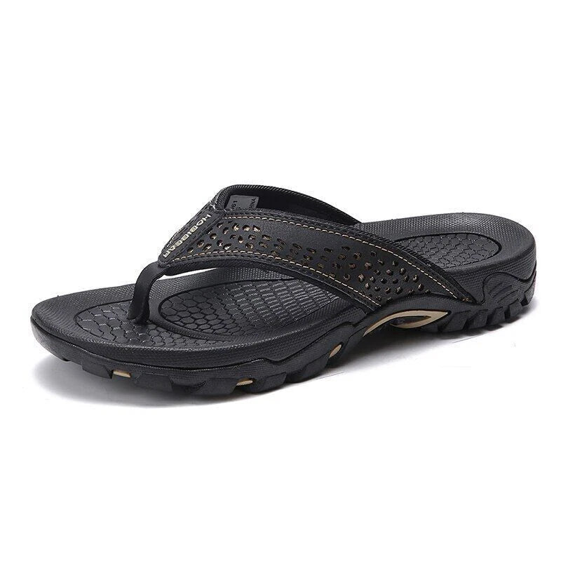 Summer Men Flip Flops Slippers Outdoor Flats Slides Beach Shoes Size 40-50