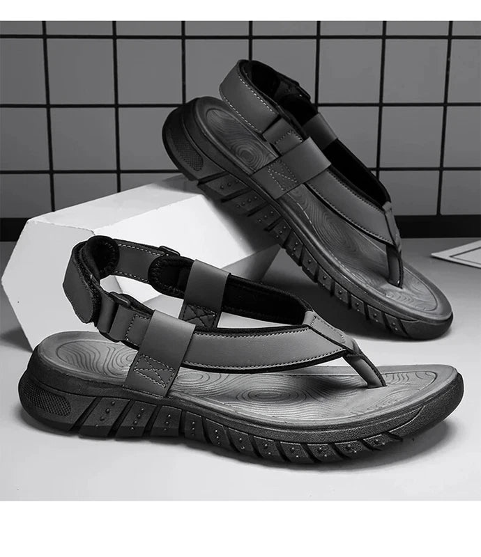 Men Summer Casual Sandals Outdoor Slippers Flip Flops Flats Comfort Beach Shoes