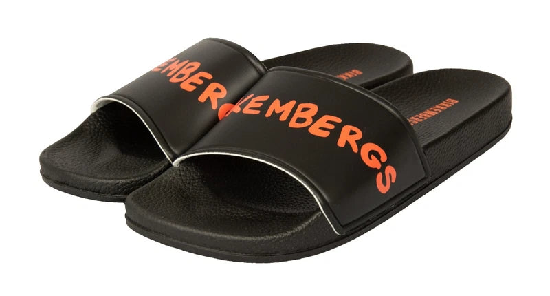 BIKKEMBERGS men's beach or pool slide beachwear slipper with logo item BKK3MSR03