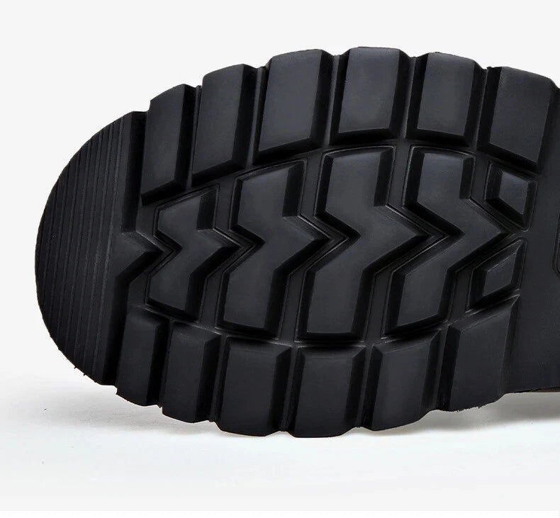 Men Leather Sandals Summer Breathable Roman Beach Shoes Light Soft Sole Slippers