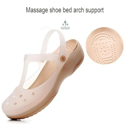 Women's Classic Transparent Solid Color Clogs Comfortable, Soft, and 5 Purple