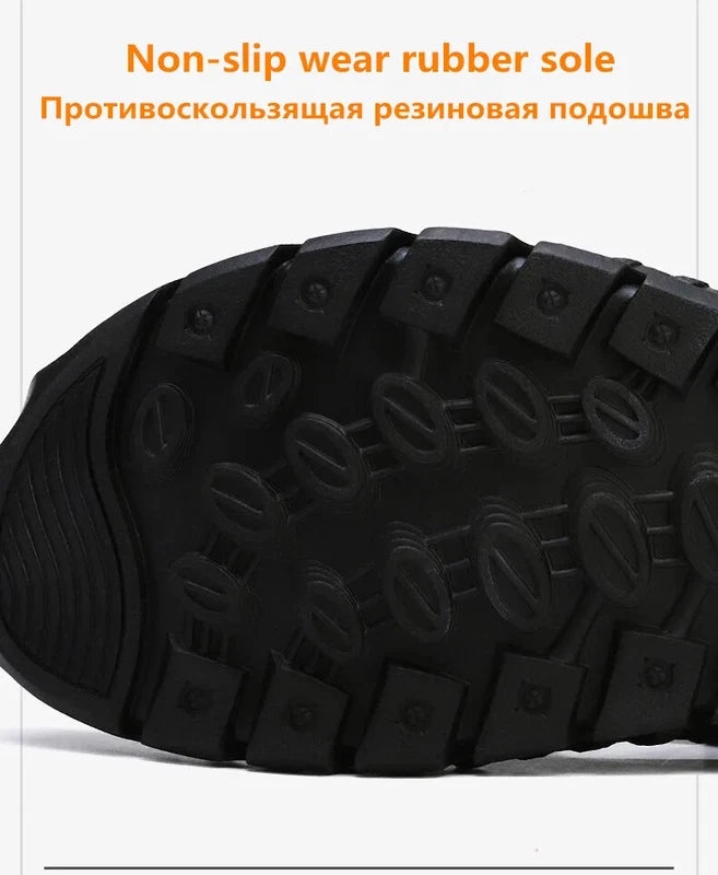 Leather Men's Sandals Summer Beach Slippers Casual Outdoor Shoes Big Size 13