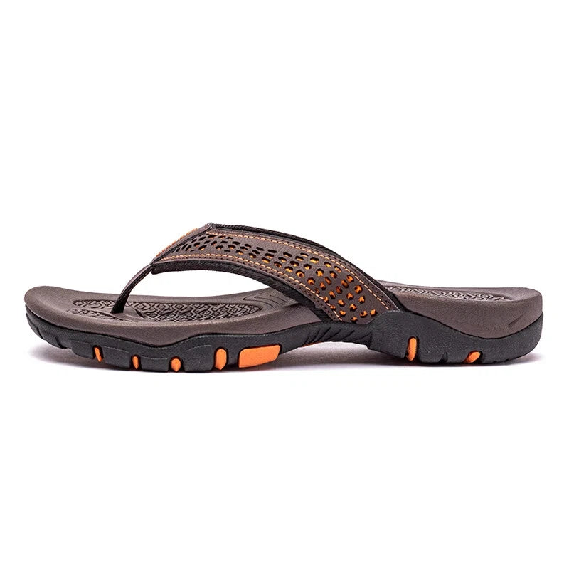 Summer Men Flip Flops Outdoor Slippers Flats Beach Casual Shoes Size 40-50