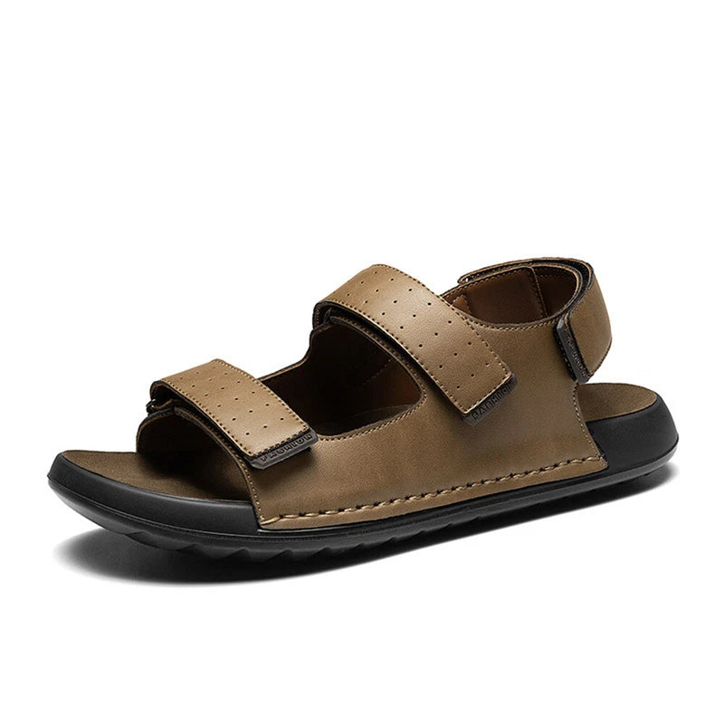 Men Leather Sandals Classic Men Shoes Slippers Soft Sandals